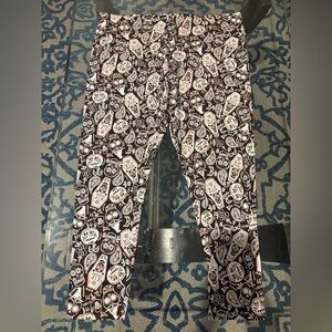 Women's Halloween Skull Leggings (Ankle Length)
